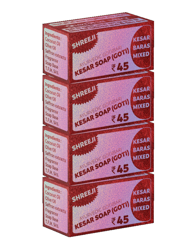 Shreeji Kesar Soap (Goti) - 25 g